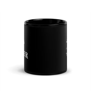 Heavy Dinker Black Glossy Mug