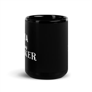 Heavy Dinker Black Glossy Mug