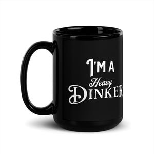 Heavy Dinker Black Glossy Mug