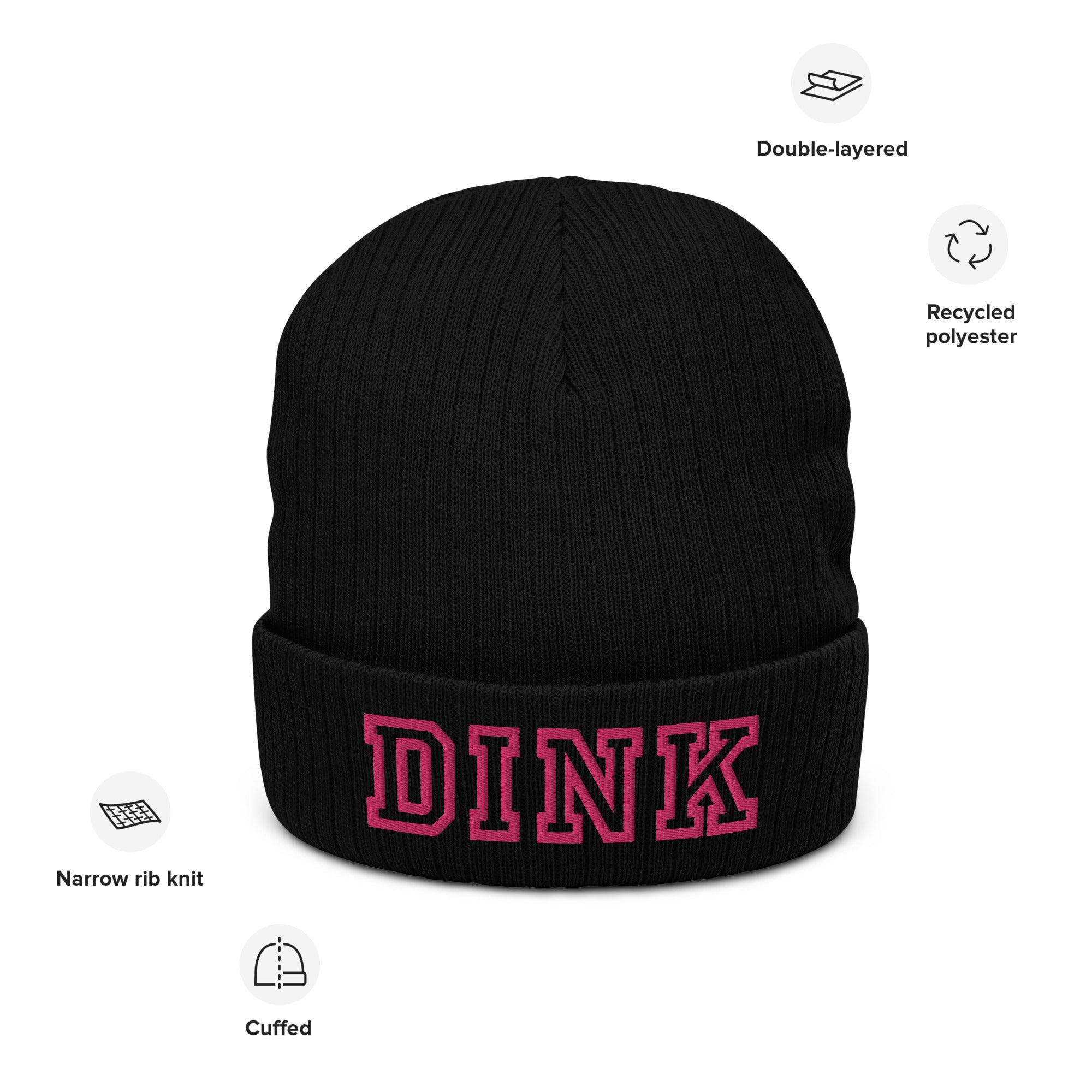 DINK Ribbed knit beanie